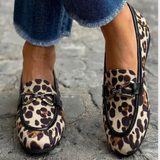 Gunnhild – Moderne leopardmokasin
