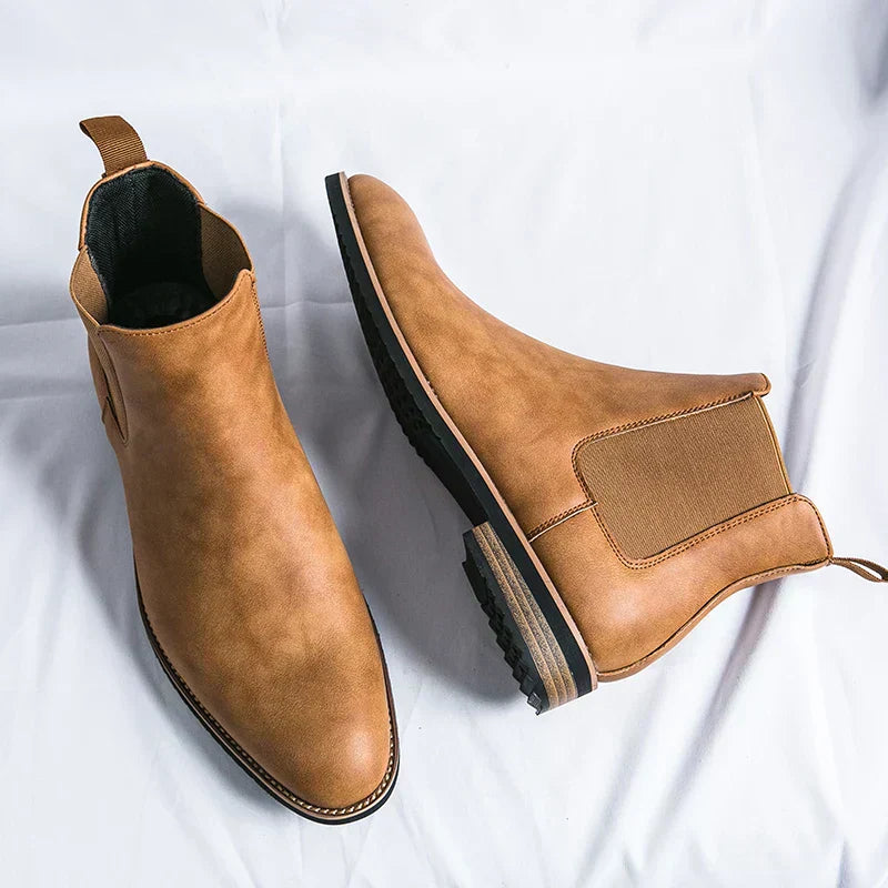 Floris™ Minimalistiske Chelsea-støvletter for menn