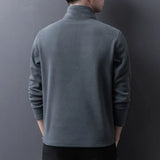 Genser fleece med glidelås for herre – varmt og behagelig design