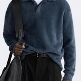 Fleece-poloskjorte | myk, varm og elegant
