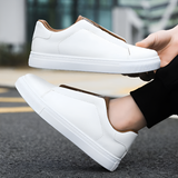 Alexander | Hvite herresneakers i skinn av høy kvalitet