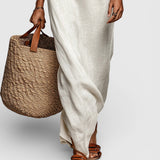 Nora – Maxikjole off-shoulder med flaggermusermer