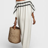 Nora – Maxikjole off-shoulder med flaggermusermer