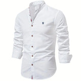 Elegant avslappet slim fit-herreskjorte med knapper