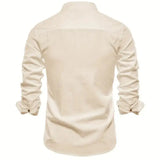 Elegant avslappet slim fit-herreskjorte med knapper