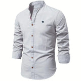 Elegant avslappet slim fit-herreskjorte med knapper