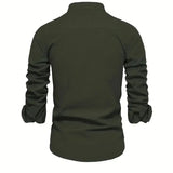 Elegant avslappet slim fit-herreskjorte med knapper