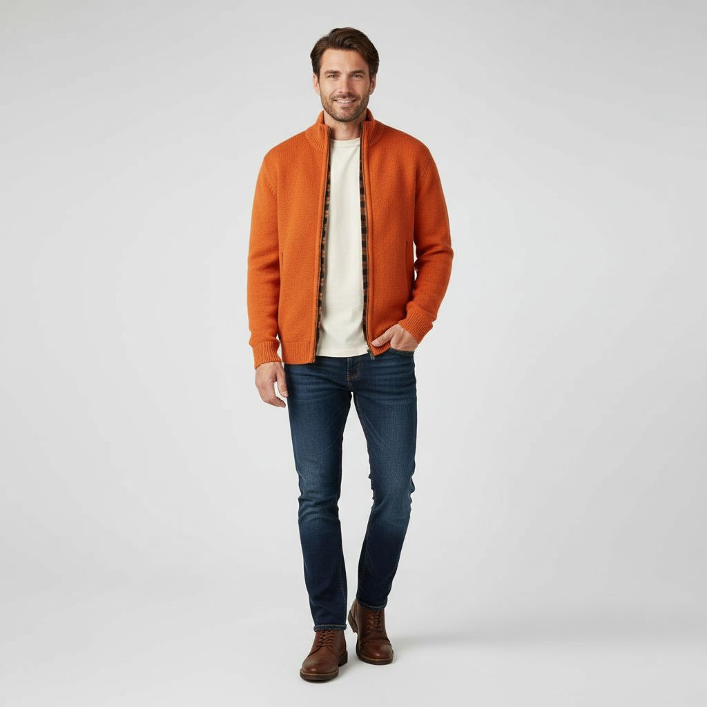 Abel™ vest strikket elegant for herre