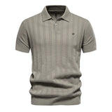 Bendik – Poloskjorte stripet chic strikket