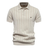 Bendik – Poloskjorte stripet chic strikket