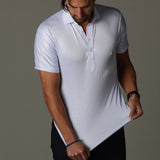 Jakob – Poloskjorte med korte ermer i slim fit og performance elegant