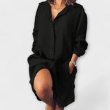 Margrete – Avslappet linbluse