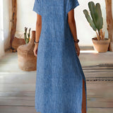 Helene – Elegant kjole retro i denim