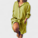Margrete – Avslappet linbluse