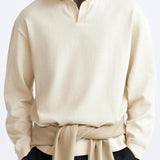 Beige genser med polokrage – Style avslappet med élégance