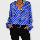 Daniela – Elegant bluse med V-utringning