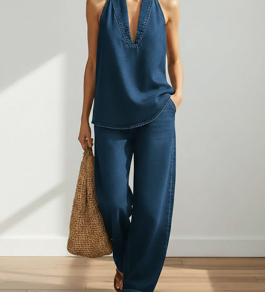 Ingvild – Todelt denimsett Vintage myk og vasket