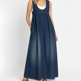 Karen – Maxikjole i denim Vintage myk og vasket