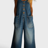 Rut – Buksedress i denim vintagevasket i bomull