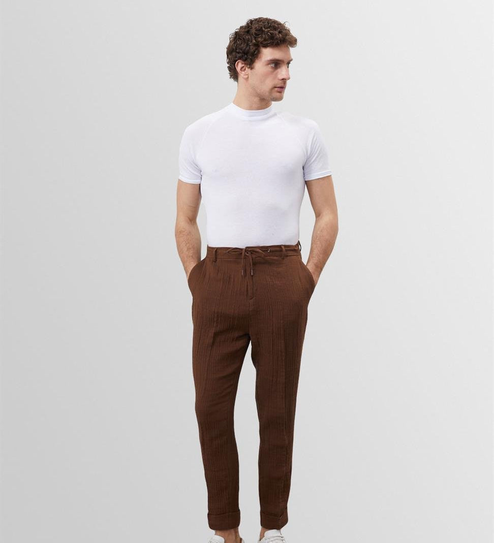 Joakim – T-skjorte hvit klassisk slim fit for herre