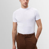 Joakim – T-skjorte hvit klassisk slim fit for herre
