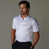 Jakob – Poloskjorte med korte ermer i slim fit og performance elegant