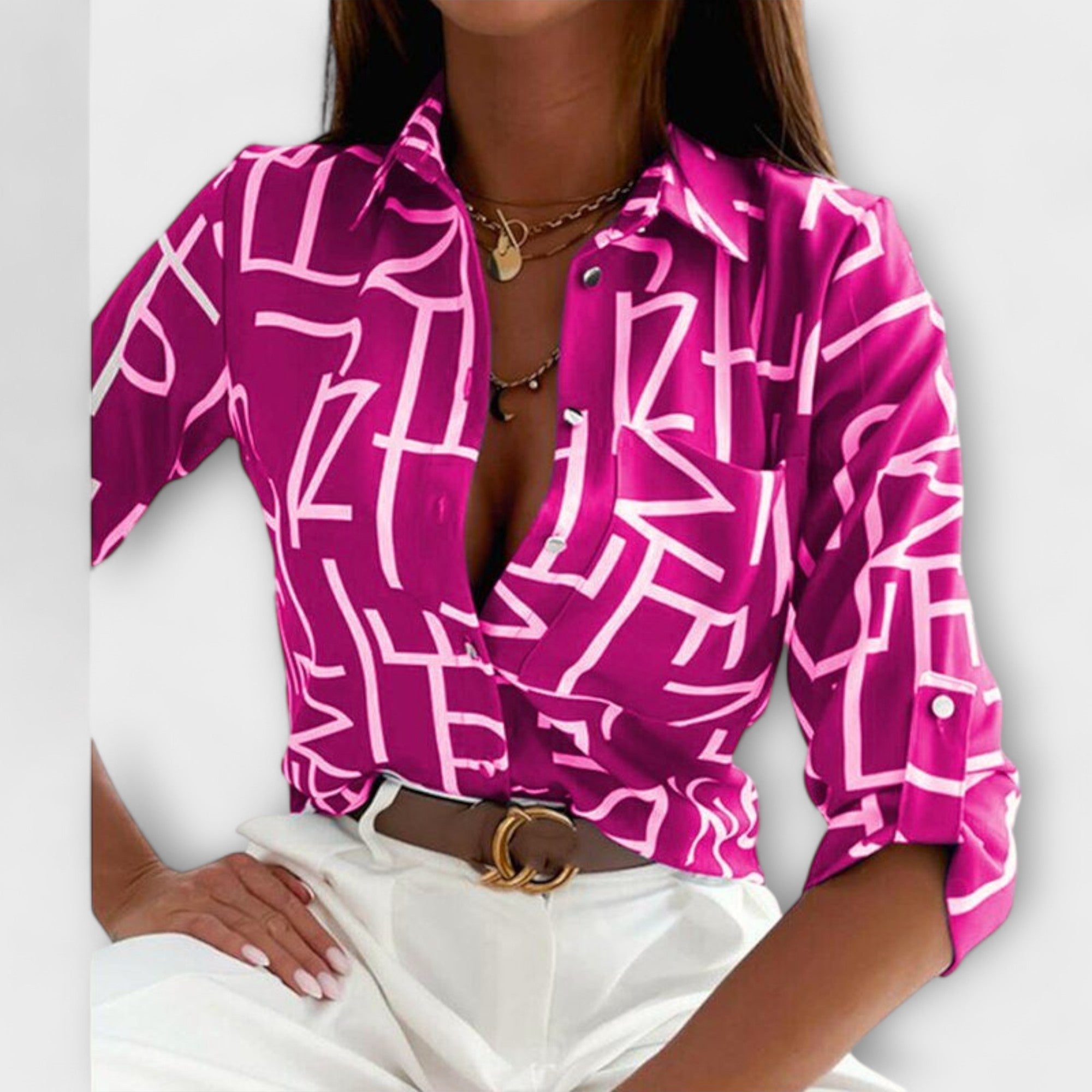 Filippa – Bluse med klassisk krage
